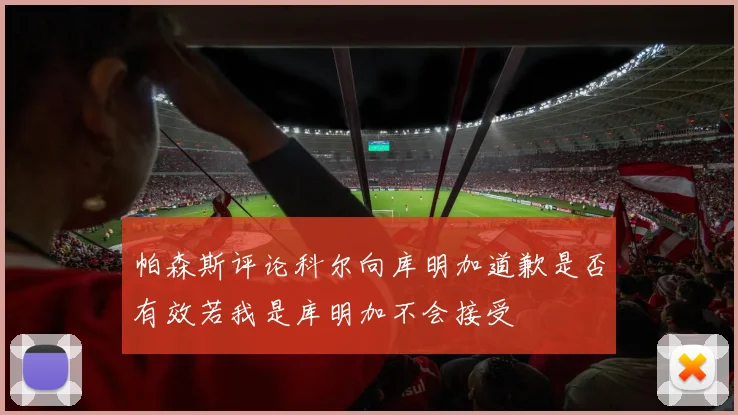 帕森斯评论科尔向库明加道歉是否有效若我是库明加不会接受